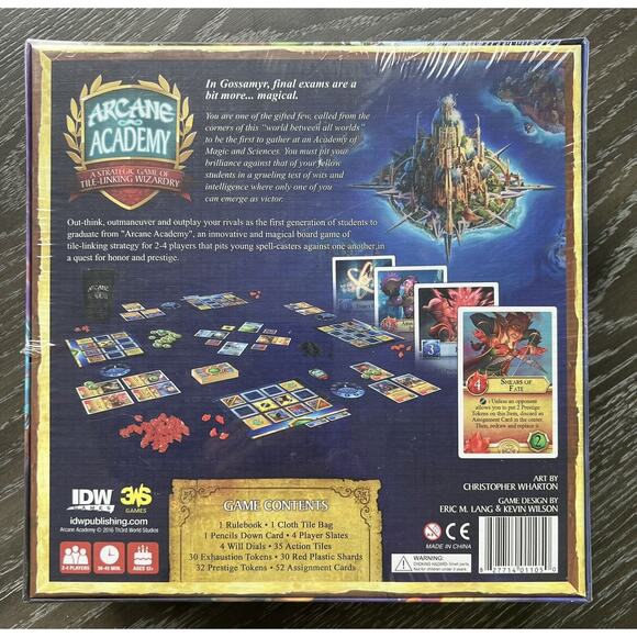 Arcane Academy Game Board Game by Eric M. Lang 2016 IDW Games, New and Sealed - Picture 2 of 7